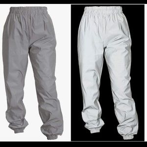 New unisex reflective casual track pants / joggers medium and large available